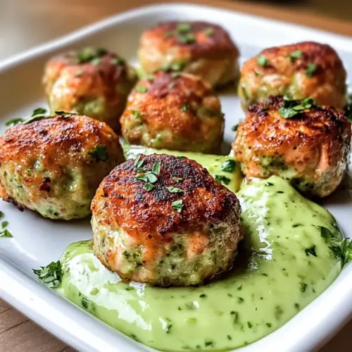 Gebackene Lachs-Fleischbällchen