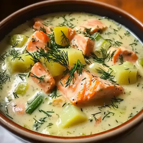 Cremige Dill-Lachs-Suppe