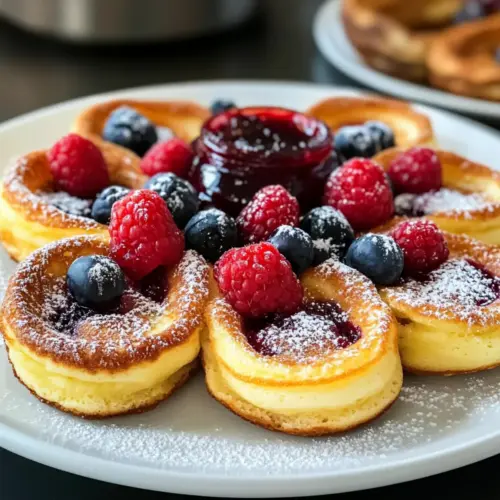 Einfache Mini Dutch Baby Pfannkuchen
