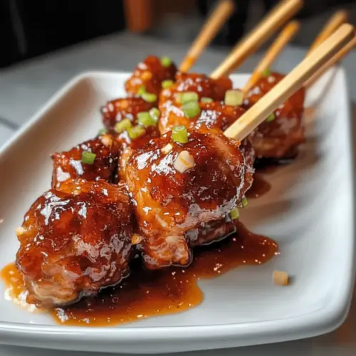 Honig Bourbon Hähnchen Lollis