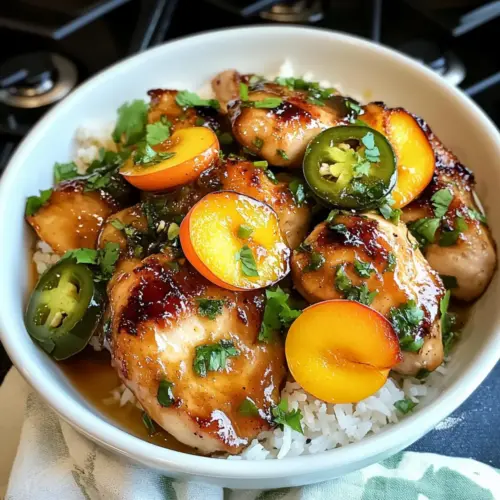 Jalapeño Pfirsich Hähnchen