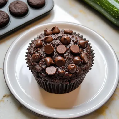 Feuchte Schokoladen-Zucchini-Muffins