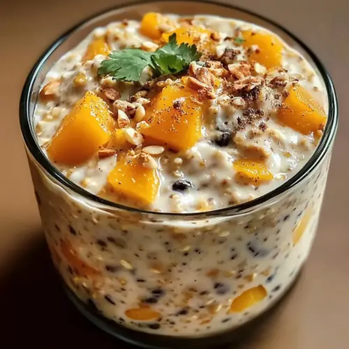 Nährende indische Übernacht-Haferflocken