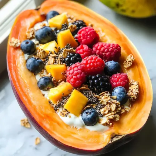 Papaya Joghurt Schüssel