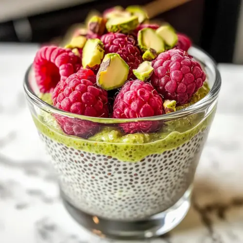 Himbeer-Pistazien-Chia-Pudding