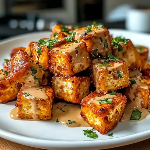 Bang Bang Tofu mit knuspriger Kruste