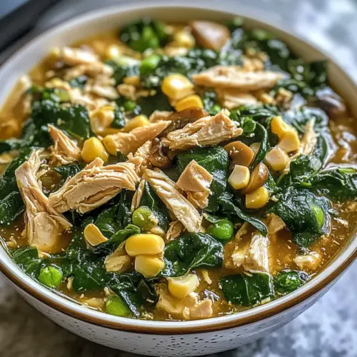 Rotisserie-Hähnchen und Pilzsuppe